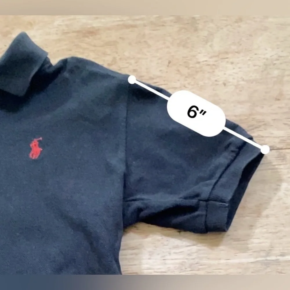 Vintage Polo Ralph Lauren Boy’s Sz 7 Iconic Black Mesh Knit‎ Polo Shirt